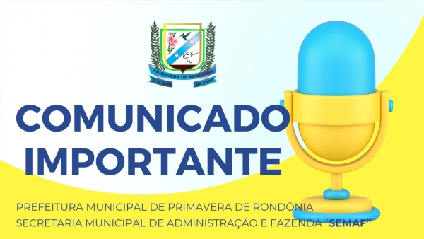 COMUNICADO IMPORTANTE