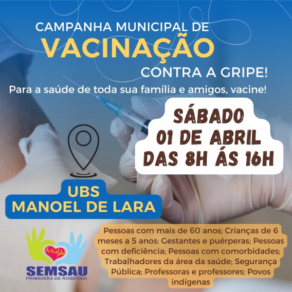 VACINAÇÃO CONTRA GRIPE