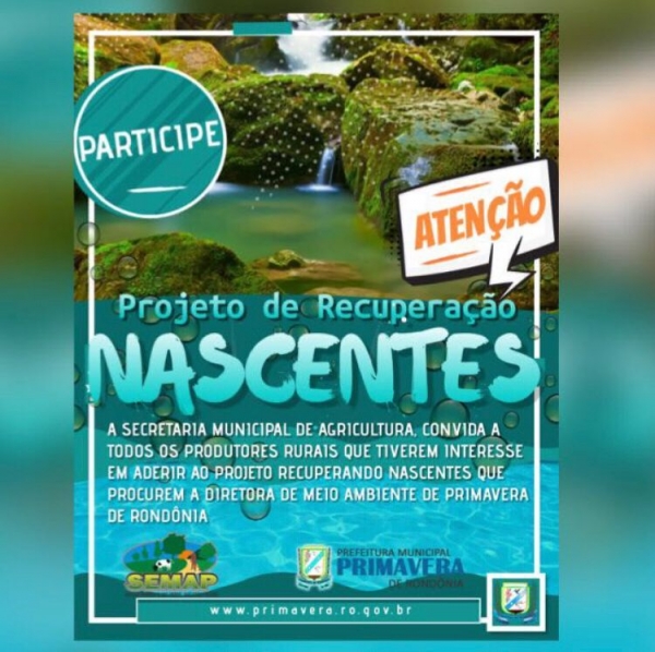 RECUPERAÇÃO DE NASCENTES